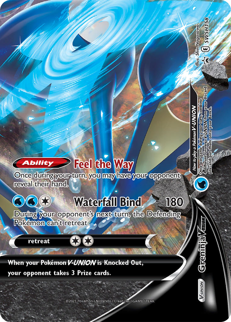 Sword & Shield Promo's Greninja V-UNION #158