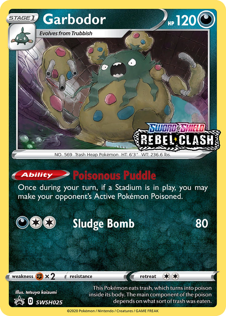 Sword & Shield Promo's Holo Garbodor #25