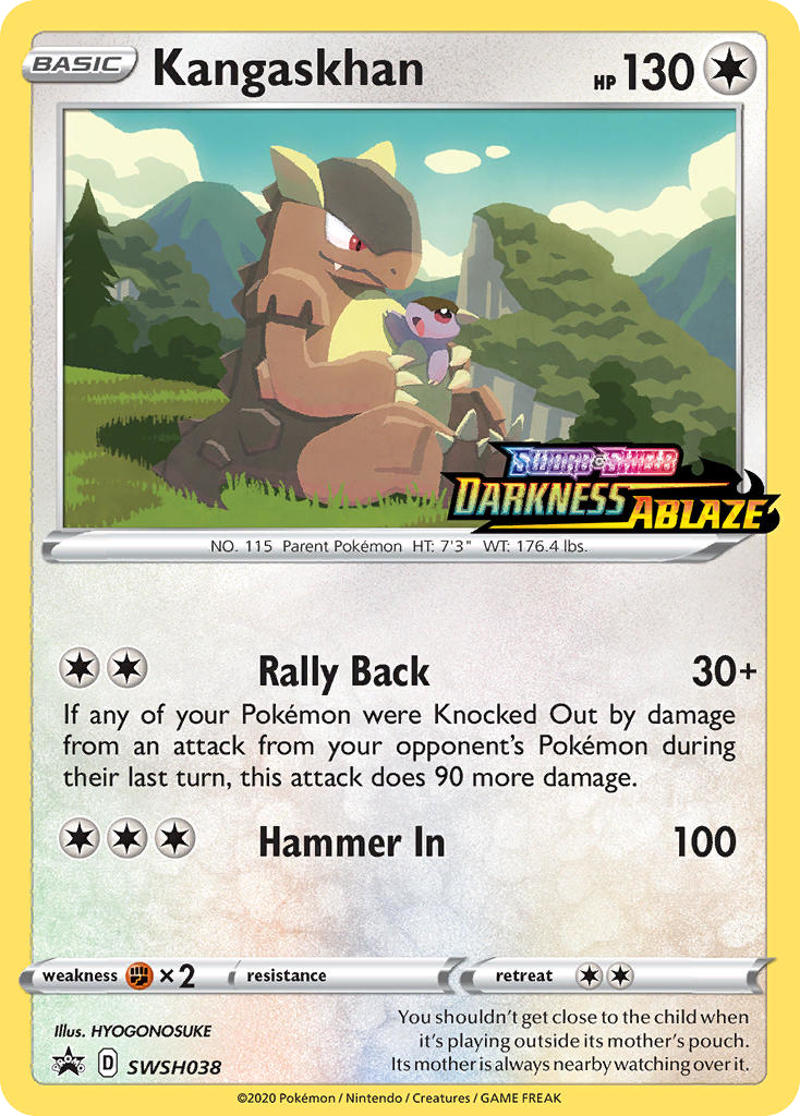Sword & Shield Promo's Holo Kangaskhan #38