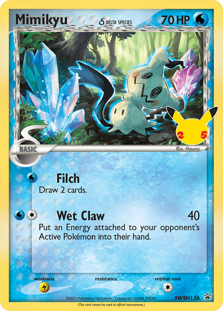 Sword & Shield Promo's Mimikyu δ #136
