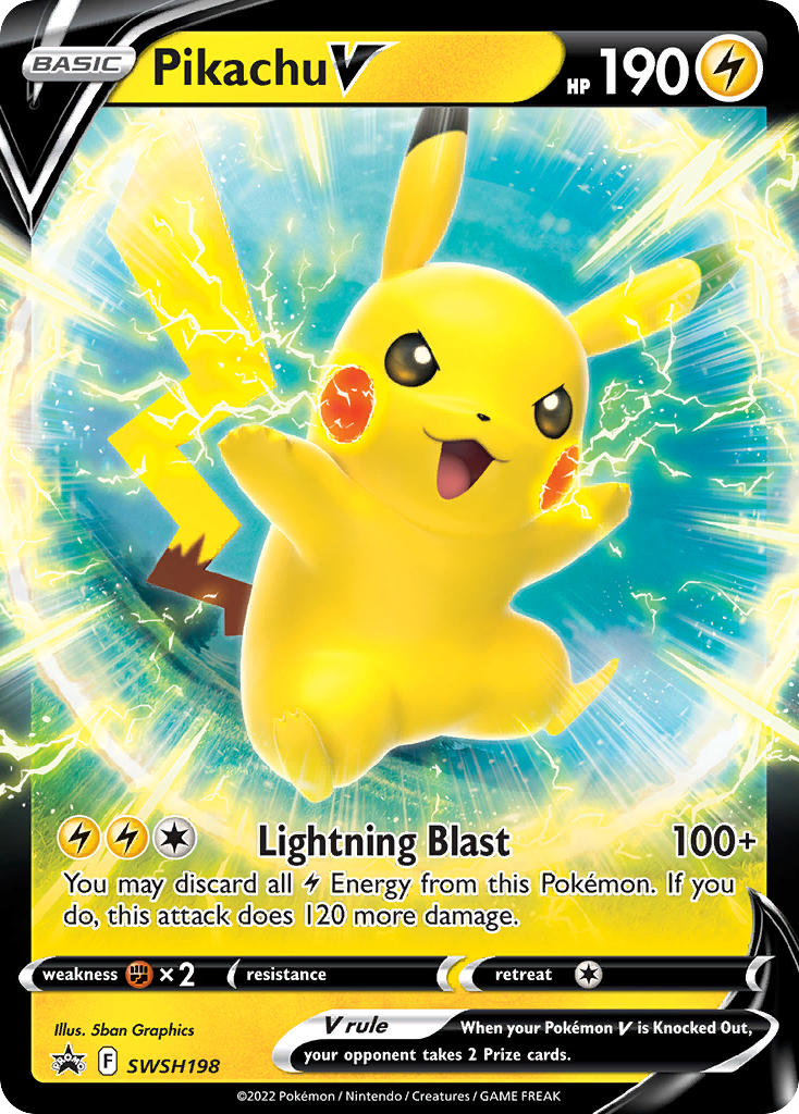 Sword & Shield Promo's Pikachu V #198