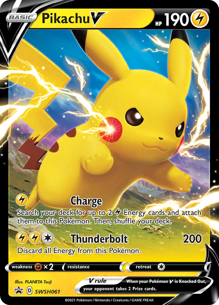 Sword & Shield Promo's Pikachu V #61