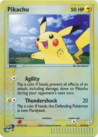 Team Magma v Aqua Pikachu #43/95 reverse holo