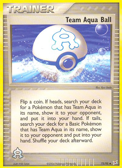 Team Magma v Aqua Team Aqua Ball #75/95