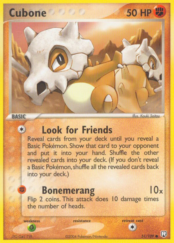Team Rocket Returns Cubone #51/109