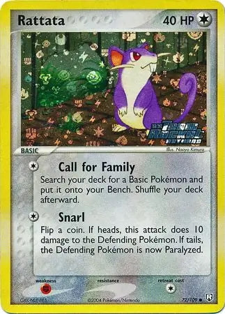 Team Rocket Returns Rattata #72/109 reverse holo