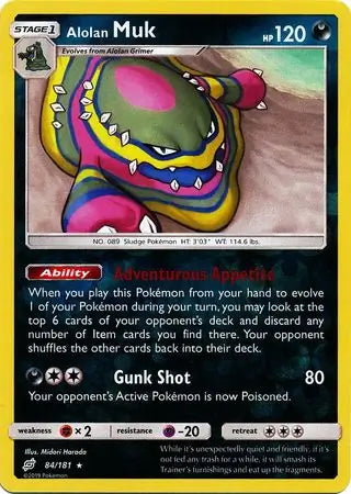 Team Up Alolan Muk #84/181 reverse holo
