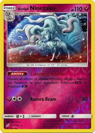 Team Up Alolan Ninetales #111/181 reverse holo