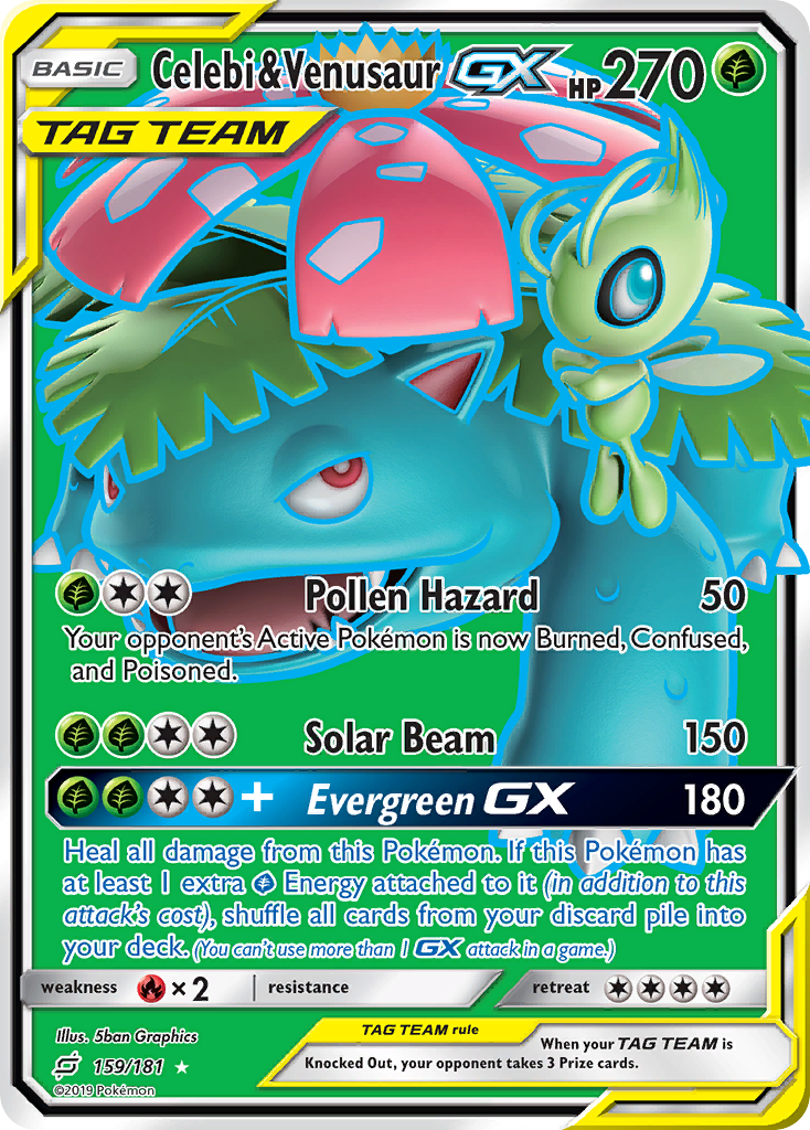 Team Up Celebi & Venusaur GX #159/181