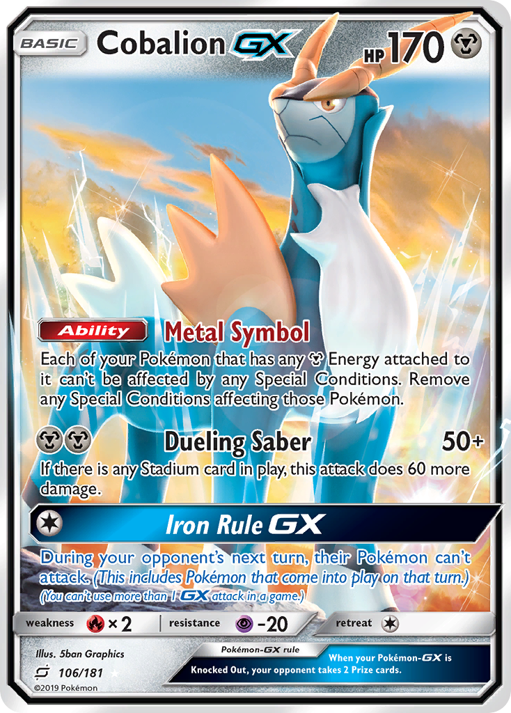 Team Up Cobalion GX #106/181