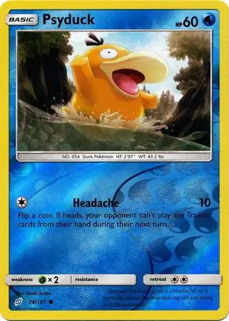 Team Up Psyduck #26/181 reverse holo