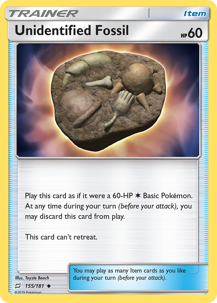 Team Up Unidentified Fossil #155/181