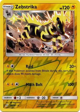 Team Up Zebstrika #45/181 reverse holo