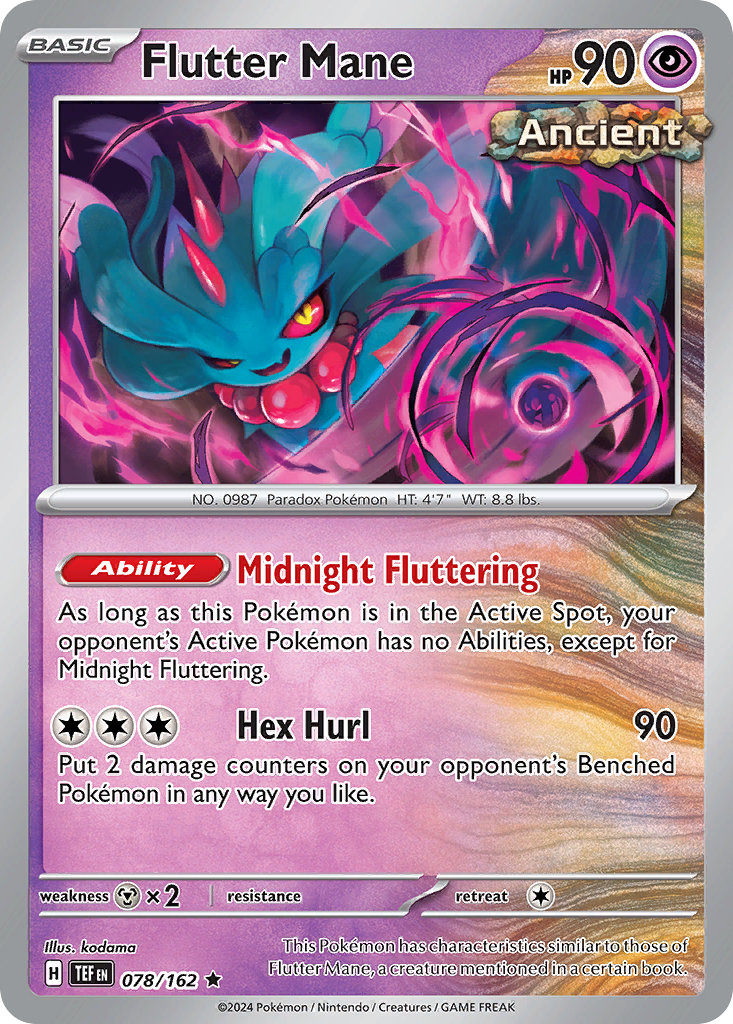 Temporal Forces Non - Holo Flutter Mane #78/162