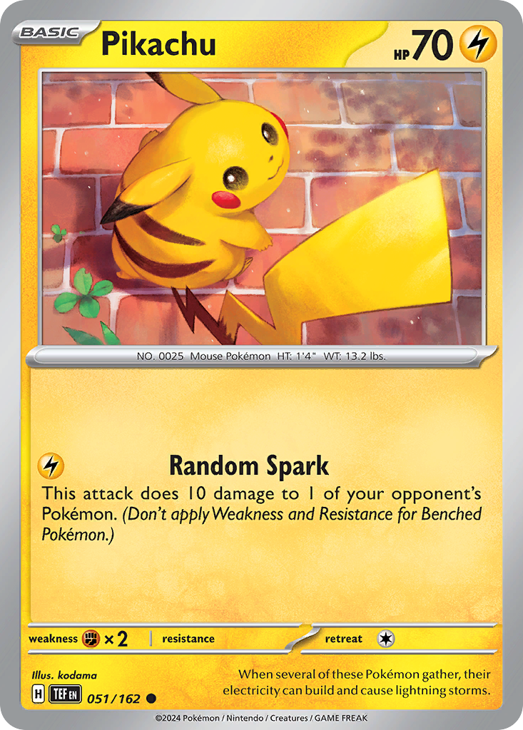 Temporal Forces Pikachu #51/162