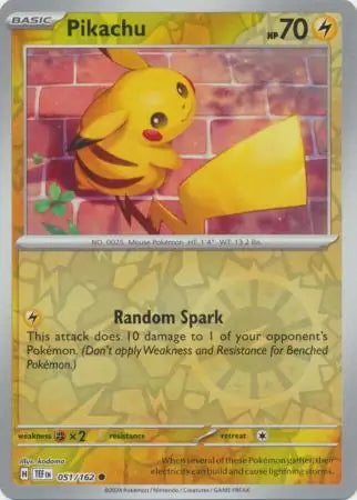 Temporal Forces Pikachu #51/162 reverse holo