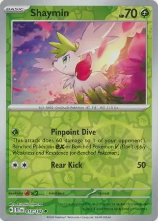 Temporal Forces Shaymin #13/162 reverse holo