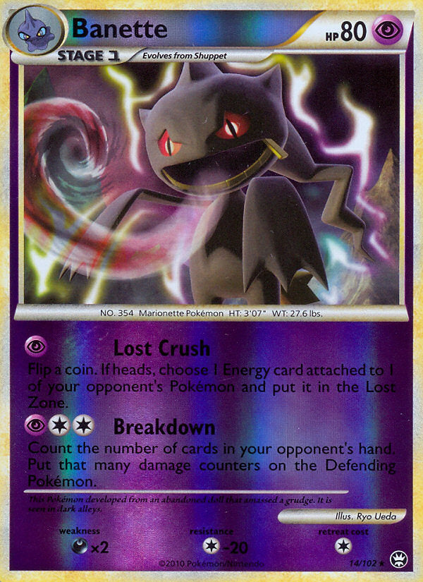 Triumphant Banette #14/102 reverse holo