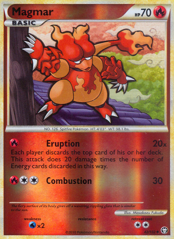 Triumphant Magmar #42/102 reverse holo