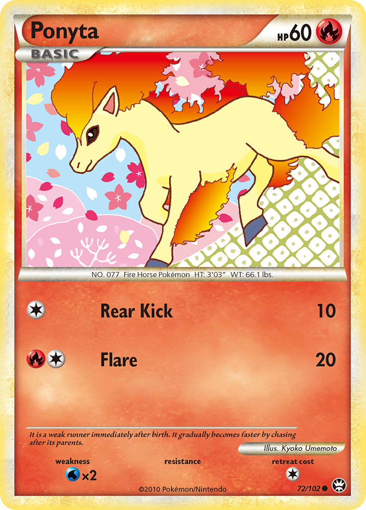 2016 ponyta pokemon card value Triumphant Ponyta #72/102 – Kaartenverzamelen.nl