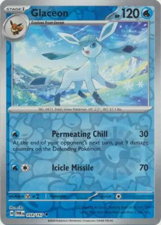Twilight Masquerade Glaceon #54/167 reverse holo