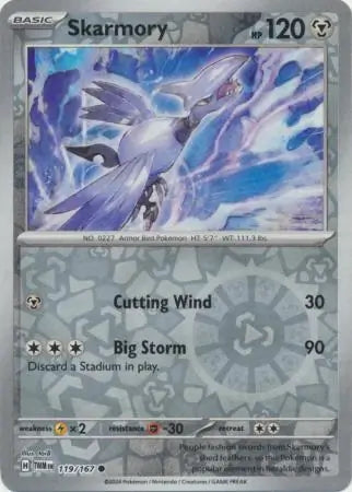 Twilight Masquerade Skarmory #119/167 reverse holo