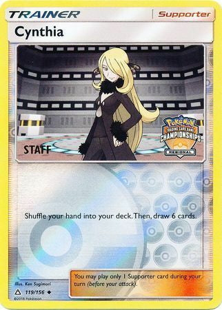 Ultra Prism Cynthia #119 Staff Regionals Promo