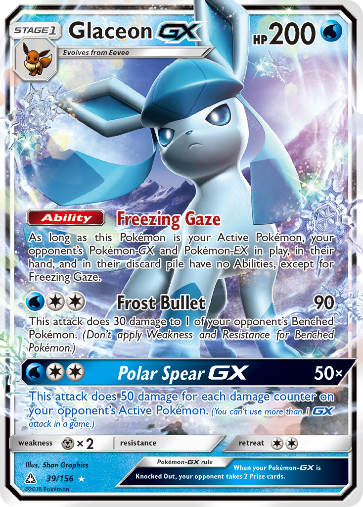 Ultra Prism Glaceon GX #39/156