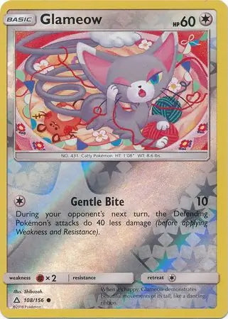 Ultra Prism Glameow #108/156 reverse holo –