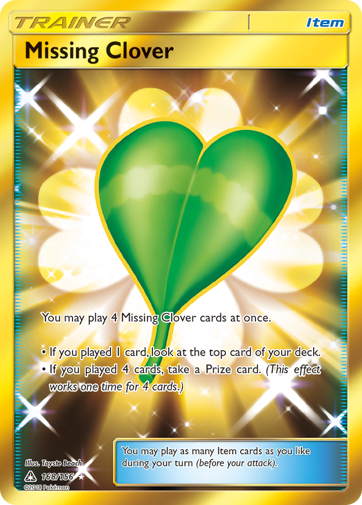 Ultra Prism Missing Clover #168/156
