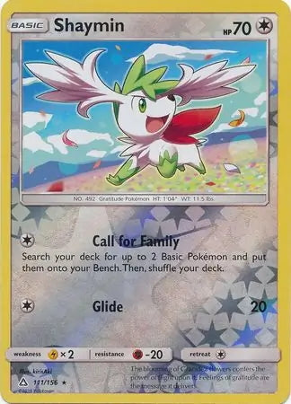 Ultra Prism Shaymin #111/156 reverse holo