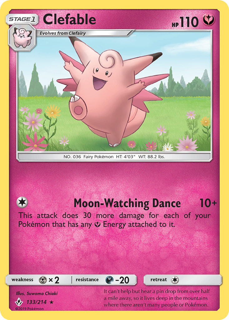 Unbroken Bonds Clefable #133/214