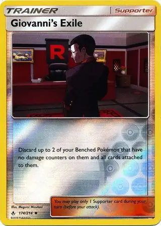 Unbroken Bonds Giovanni’s Exile #174/214 reverse holo
