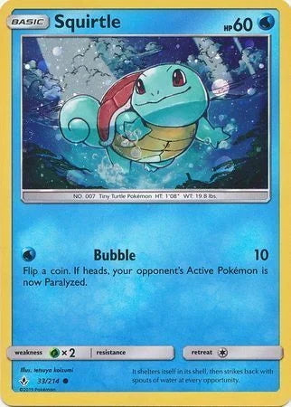 Unbroken Bonds Holo Squirtle #33/214