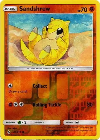 Unbroken Bonds Sandshrew #83/214 reverse holo