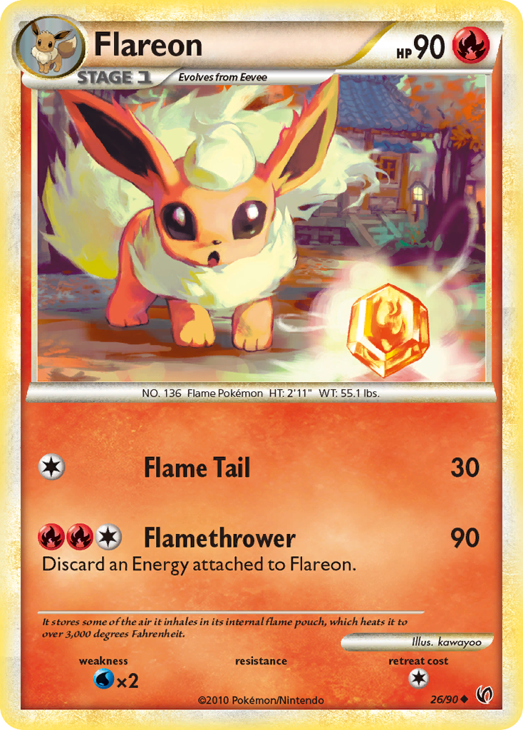 Undaunted Flareon #26/90