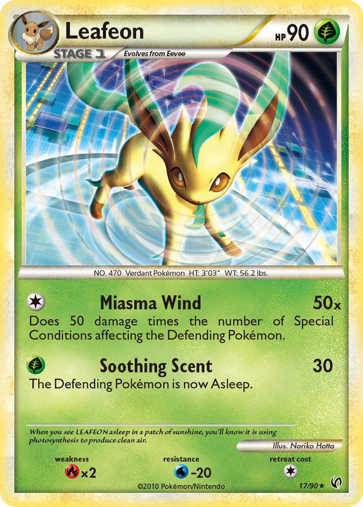 Undaunted Holo Leafeon #17/90