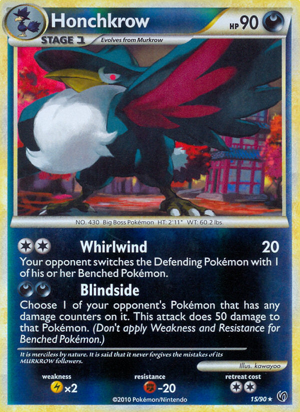 Undaunted Honchkrow #15/90 reverse holo