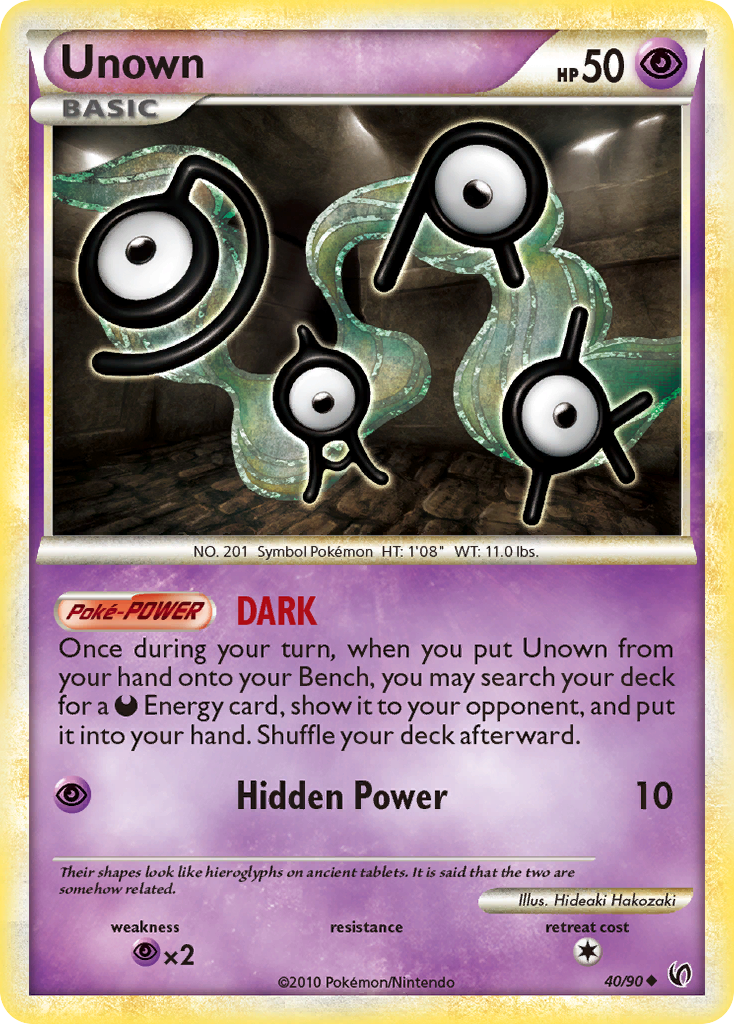 Undaunted Unown #40/90