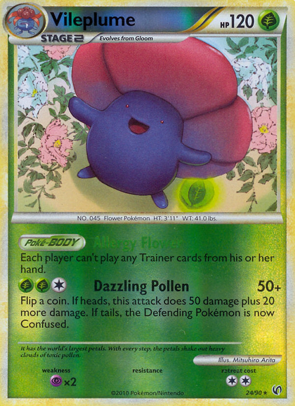 Undaunted Vileplume #24/90 reverse holo