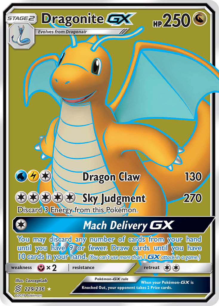 Unified Minds Dragonite GX #229/236
