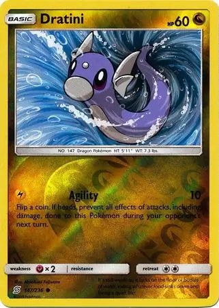 Unified Minds Dratini #147/236 reverse holo