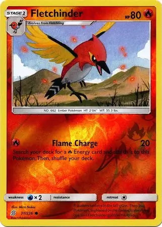 Unified Minds Fletchinder #31/236 reverse holo