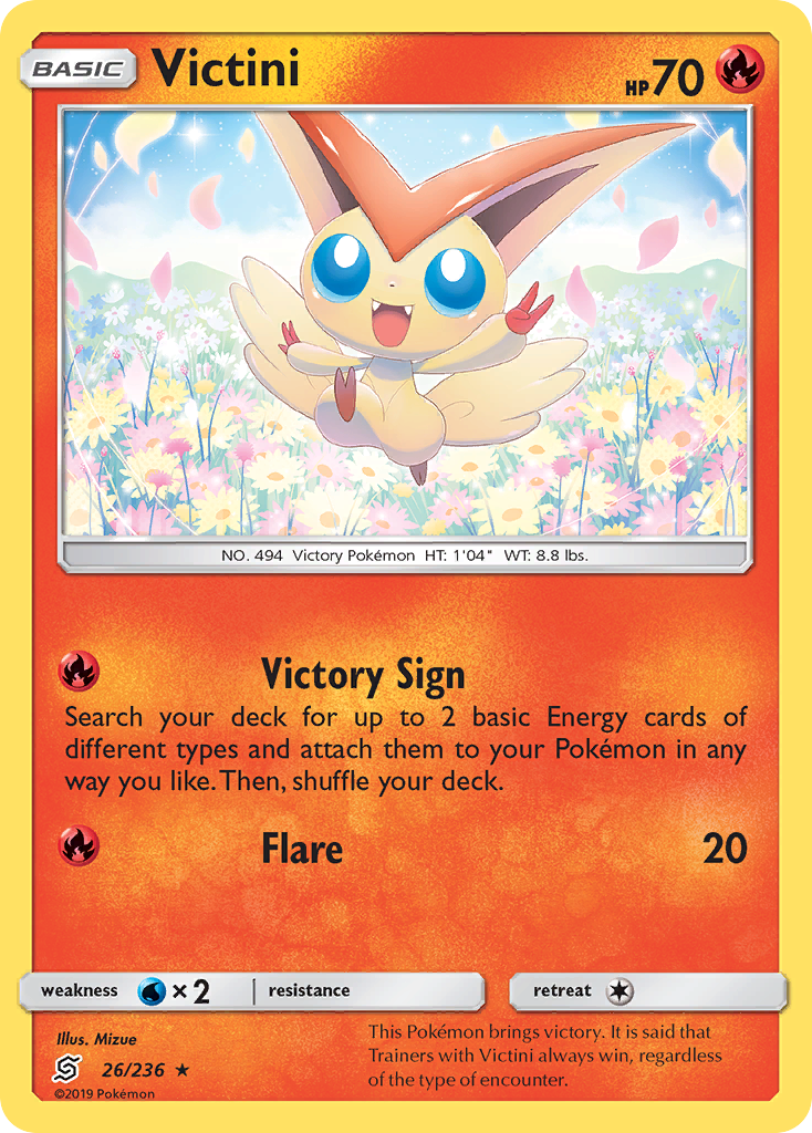 Unified Minds Holo Victini #26/236