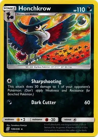 Unified Minds Honchkrow #130/236 reverse holo
