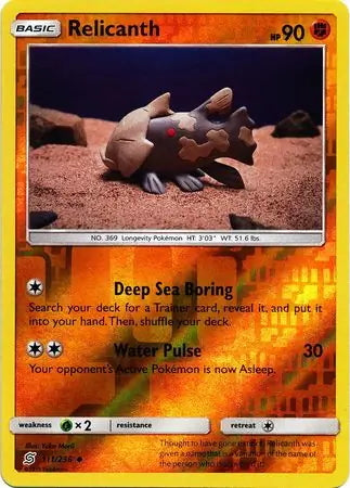 Unified Minds Relicanth #111/236 reverse holo
