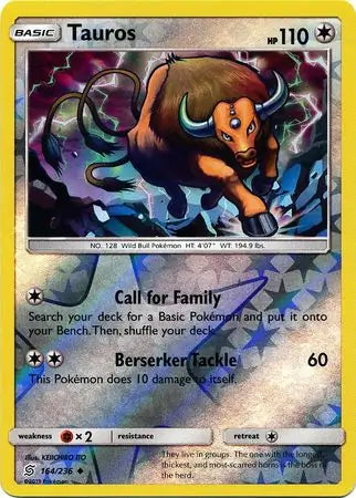 Unified Minds Tauros #164/236 reverse holo