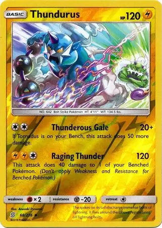 Unified Minds Thundurus #68/236 reverse holo