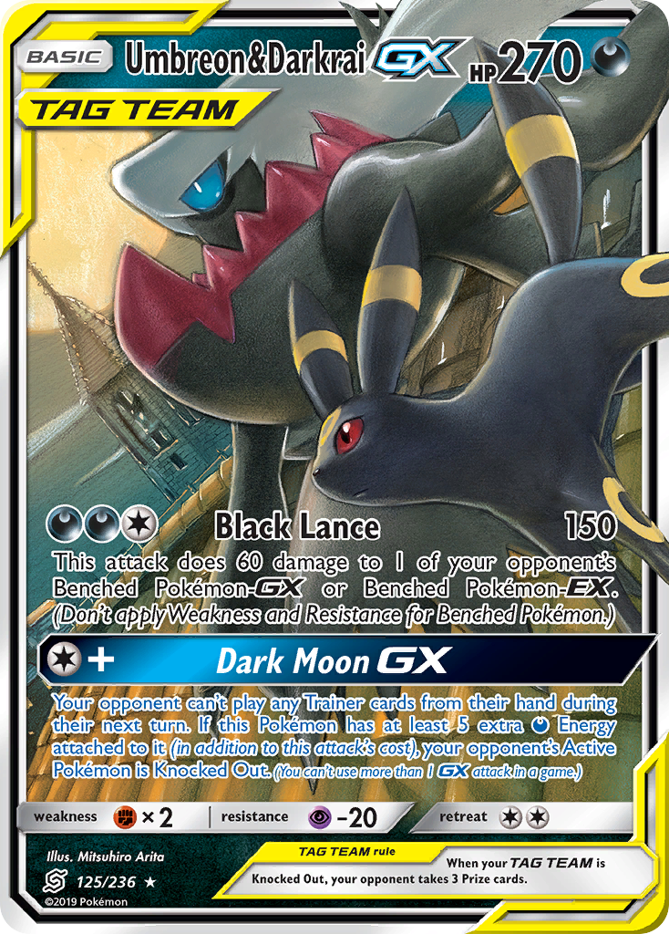 ポケモンカード Umbreon & Darkrai GX セット　英語 Unified Minds Umbreon & Darkrai GX #125/236 – Kaartenverzamelen.nl