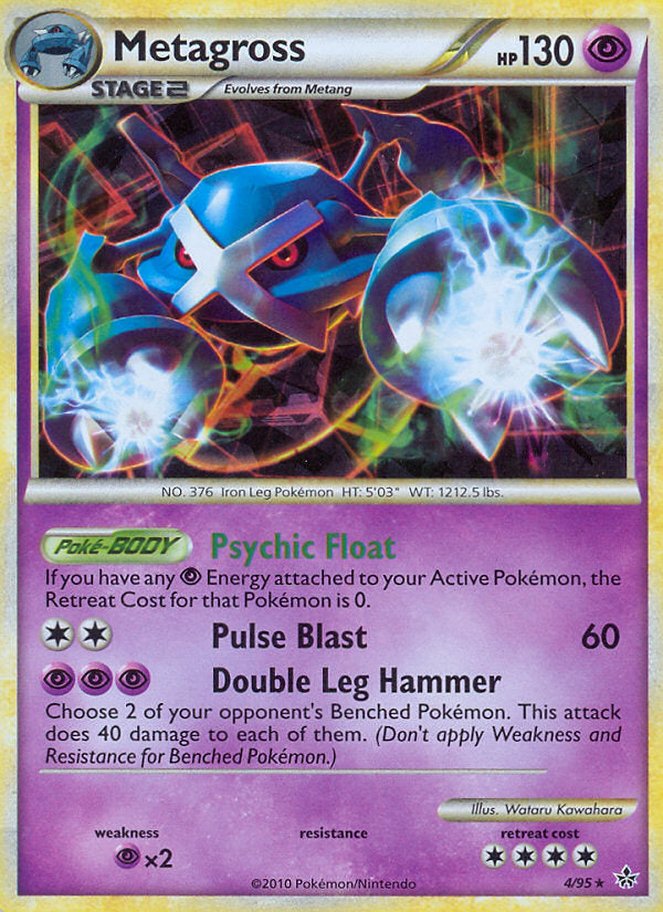Unleashed Cracked Ice Holo Metagross #4/95